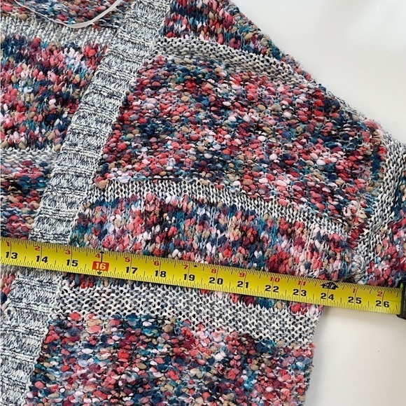 Anthropologie Noisy May Rainbow Multicolor Knitted Cardigan Size Small - Picture 9 of 10